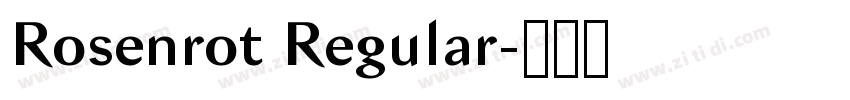Rosenrot Regular字体转换